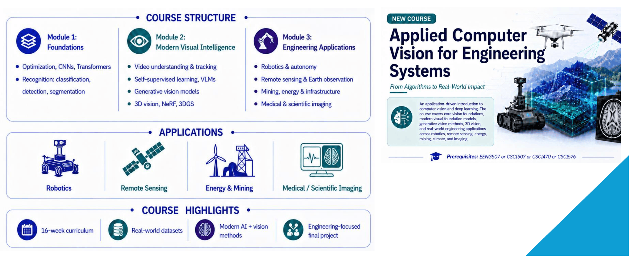 Flyer for Applied Computer Vision for Engineering Systems