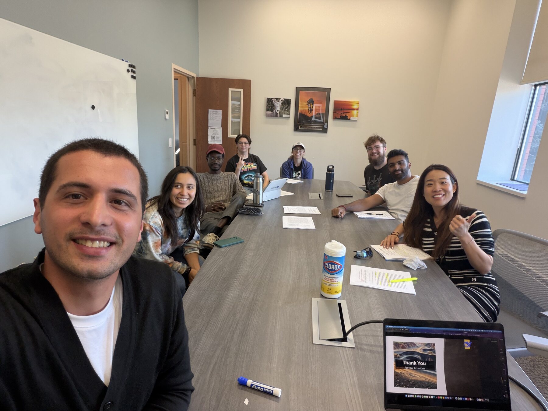 Researchers gathered for a paper reading session on October 5, 2026